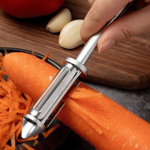 1PC Fruit Vegetable Peeler Carrot Potato Onion Grater Stainless Steel Non-Slip Handle Apple Slicer Household Kitchen Accessories