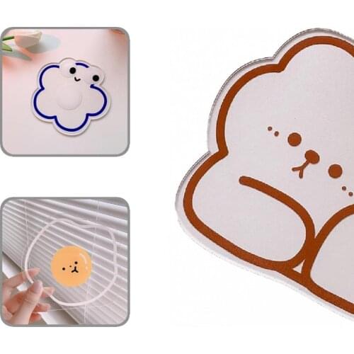 Thick Acrylic Anti-slip Cute Cartoon Shape Placemat Bowl Pad Kitchen Supplies