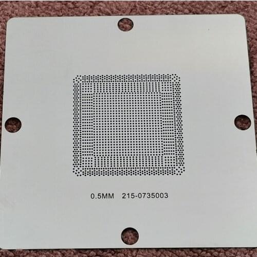Direct Heating BGA Stencil For 215-0735003 216-0811000 216-0811030 216-0836036 215-0798006 IC Chip Reballing Repair Steel Mesh