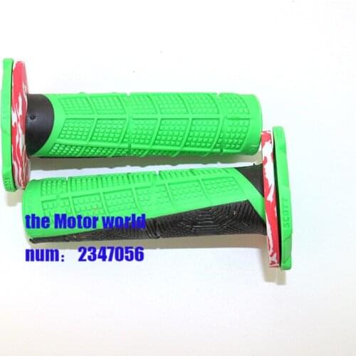 Green Universal Motorcycle Handle Bar Grip Dirt Pit Bike Rubber Hand Grips Hands For Motorcycles ATV Bike