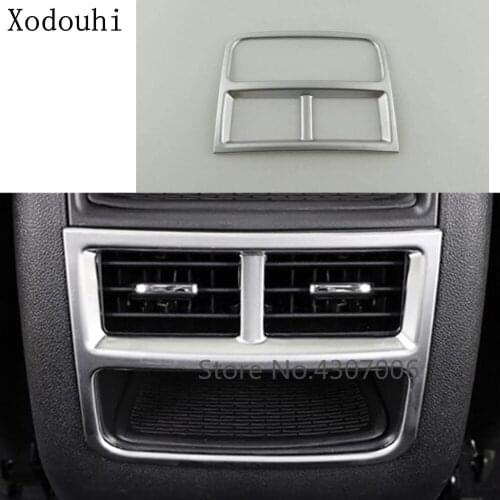Car Inner Garnish Cover Trim Rear Back Tail Storage Box Air Conditioning Outlet Vent 1pcs For Cadillac XT5 2017 2018 2019 2020