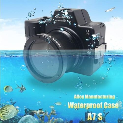 Mcoplus Alloy Manufacturing Waterproof Case for Sony A7S Camera 100M/325ft Underwater Camera Diving Housing Bag