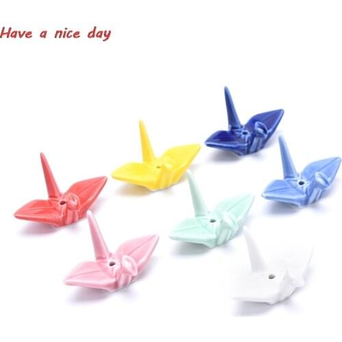 1pcs Thousand Paper Crane Shaped Incense Stand Holder Ceramic Incense Burner