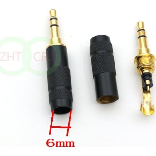 100pcs Stereo 3.5mm 3 Pole Repair Headphone Jack Plug Cable Audio