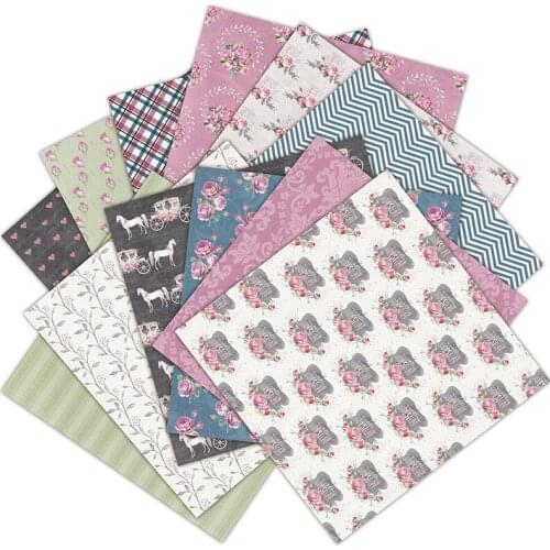 12PCS/Lot Carriage Retro Material Papers DIY Scrapbooking Album Diary Gift Decorative Paper Scrapbooking Paper