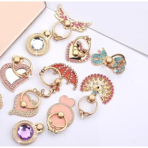 360 Degree Metal Finger Ring Smartphone Stand Holder Mobile Phone Holder Stand For iPhone iPad Huawei All Smart Phone