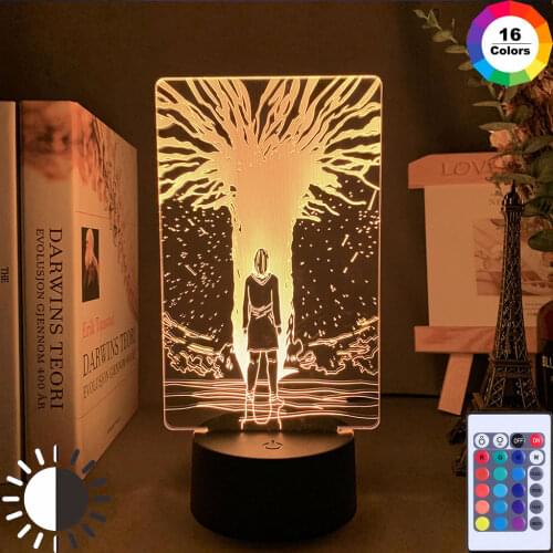 3d Lamp Attack on NIghtLight for Bedroom Decor Kids Child Toys Gift LED Table Night Light Titan Bedside Sensor Xmas Birthday