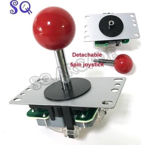 Arcade Diy Parts Detachable 5pin Joystick Shaft Ball Top Retro Crafts Quick Release 4 8 Way Stick