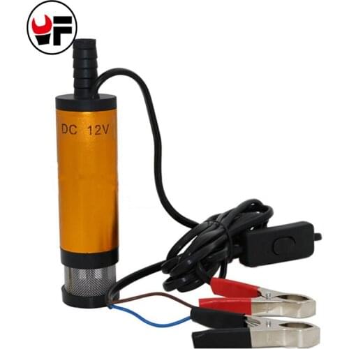 12V Car Electric Submersible Pump Diesel Fuel Water Oil Transfer Submersible Pump with On/Off Switch Oil Engine Transfer DN172