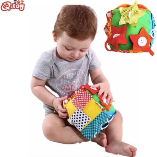 Fabric busy board Montessori Toy Essential Educational Sensory Board learning toys activities zipper tie button kit Christams