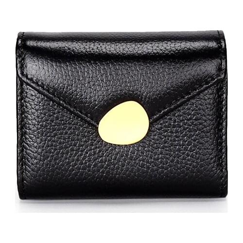 COMFORSKIN The First Layer Of Cowhide Short Organ Card Case Luxurious Genuine Leather Unisex Business Card Wallet Card Holders