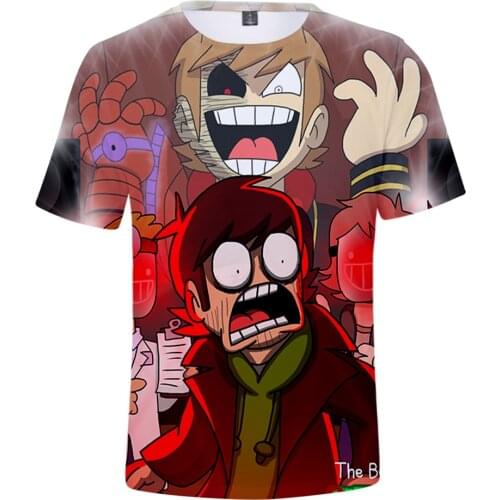 Trend Eddsworld 3D Print Spring Summer Preppy Men/Women Street Clothes T-shirt Streetwear Streetwear Tshirt Kawaii Pullovers