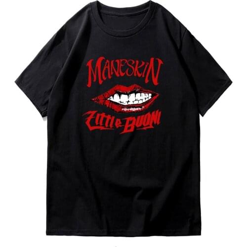 Maneskin T Shirt 2021 New Summer Fashion Men Casual Hip Hop T-Shirt Hot Male Harajuku Kawaii Tee Shirt Tshirts Dropshipping