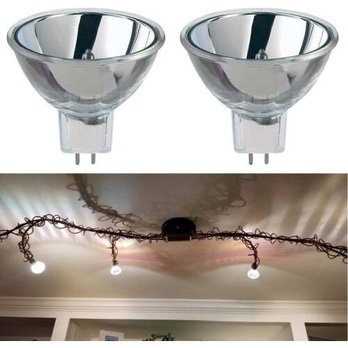 2 Pcs 250W 24V MR16 GX6.35 ELC Halogen Lamp 250 Watt for Projector Microscope,color Wheel Projector