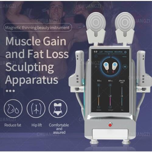 Hot sale 4 handle EMS body shaping machine and body shaping machine in 2021