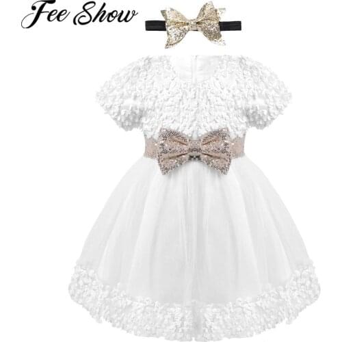 Infant Vestidos Sequin Dress for Girl Baby Christening Gown Wedding Birthday Dress Party Girl Baby Clothing Toddler Clothes