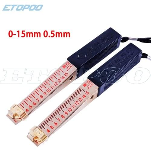 Plug Feeler 0-15mm 0.5mm Wedge Feeler cursor Feeler Plug Ruler Gauge Home Inspection Detection Tool gap gauge