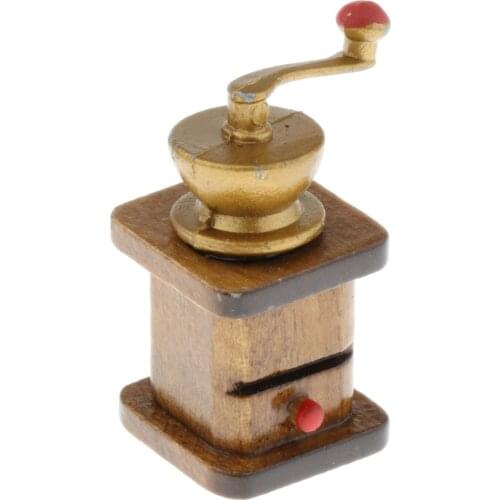 Doll House Mini Retro Coffee Grinder for 1:12 Dollhouse Decoration Toy