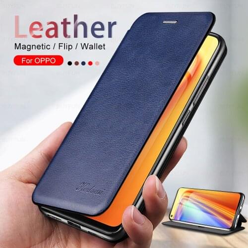 Magnetic leather case For oppo realme 7 4g coque on realmy realmi real me 7 realme7 RMX2155 6.5'' wallet book stand phone cover