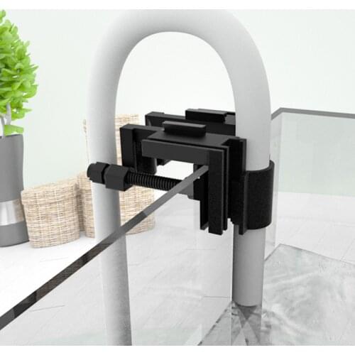 Multi-purpose water pipe clamp Acrylic water change clamp Outlet holder fish tank clamp Adjustable Width Aquarium Accessories