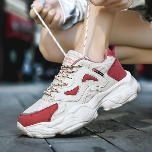 Trend Couple Casual Shoes Outdoor Breathable Womens Sports Shoes Fall/Winter 2020 New Couple Fashion Platform Shoes Unisex