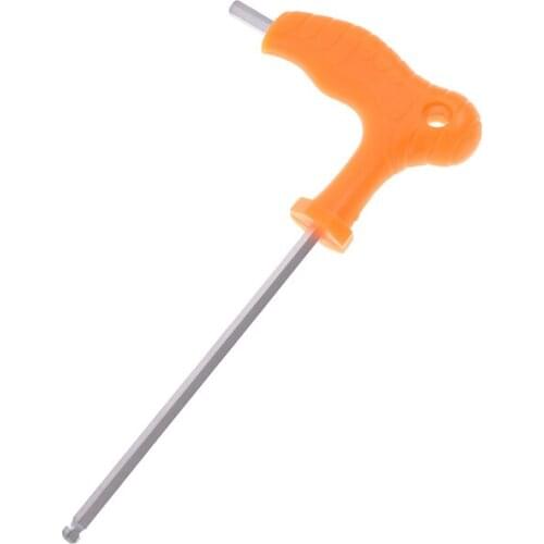 Good T-type Crutch Allen Wrench Hexagon Key Spanner Repair Tool Kit with Ball Head and Plastic Handle 2.5mm 3mm 4mm 5mm 6mm