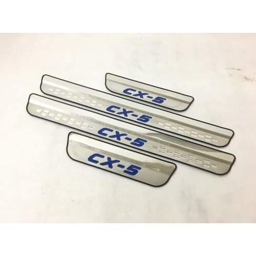 For Mazda cx-5 cx5 2018 2017 Door Sill Scuff Plate Welcome Pedal Stainless Steel Car Styling Car Accessories