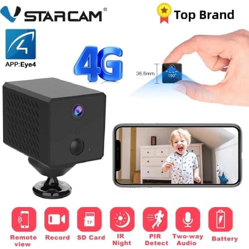 Vstarcam New 4G Battery Mini Camera 2MP IP Camera 2600mAh Battery Camera mini Camera IR Night Surveillance Security Camera 1080P