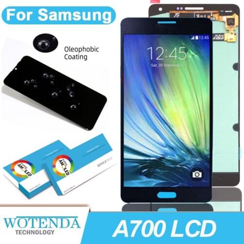 Original 5.5' Super AMOLED LCD Display with Touch Screen Digitizer for Samsung Galaxy A7 2015 A700 A700F A700FD Repair Parts