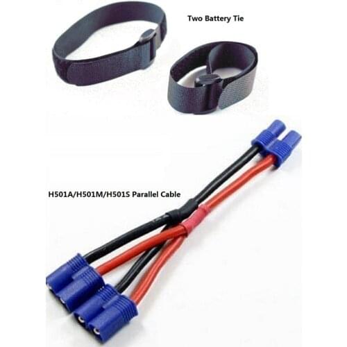 Hubsan H501S H501A Accessories Battery parallel cable EC2 plug for long time flying Can Upgrade to 7.4V 5400mah Landing Gear