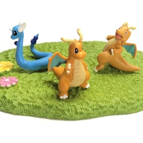 Pokemon Genuine CANDY TOY Dragon Type Dragonair Dragonite Cute Action Figure Ornament Model Toys