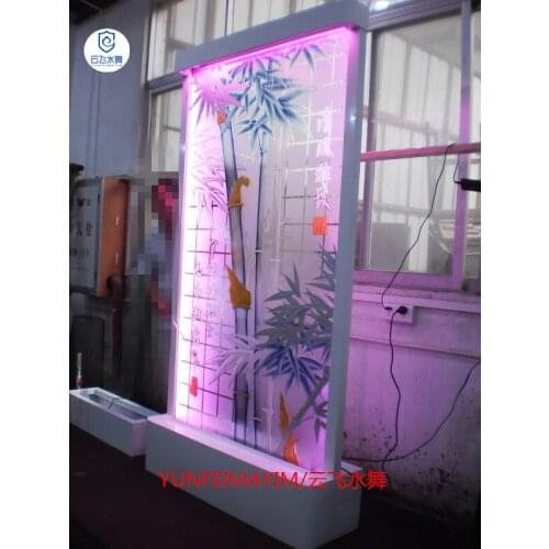 Custom:Fountain Falls,Acrylic Flow Wall,Feng Shui Blind,Feng Shui Partition Wall,Background Wall,Flowing Wall