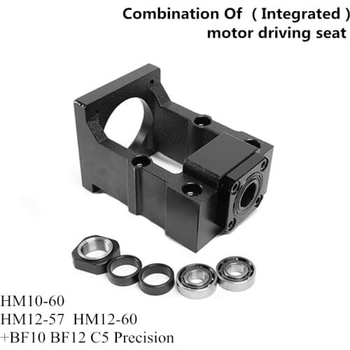 Ballscrew Stepper Servo Drive Motor Seat Housing Bracket Nema 23 24 connect combine SFU1605 1610 2005 2010 end Shaft Mount cnc