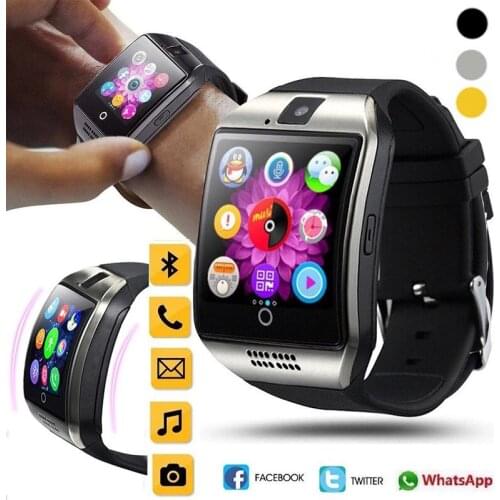 Q18 Smart Watch with SIM Card Smartwatch Mens Watches Sports Watch Womens Wristwatch Bracelet Sleep Monitor Electronic Clock