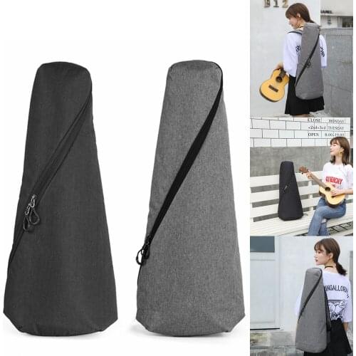 21 / 23 Inch Universal adjustable durable Concise Style Ukulele Bag 10mm Cotton Soft Case Gig Nylon Cloth Backpack