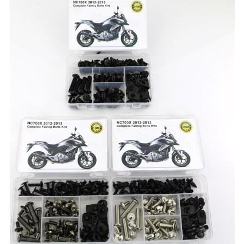 Fit For Honda NC700X 2012 2013 Motorcycle Complete Full Fairing Bolts Kit Nut Covering Screws Bolts Washer Fastener Steel