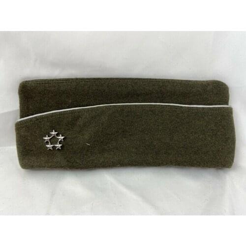 WW2 US ARMY OFFICERS WOOL GARRISON CAP HAT 5 STAR GENERAL RANK BADGES WORLD WAR II SOLDIER MILITARY HAT WAR REENACTMENTS