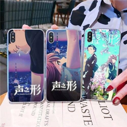 YNDFCNB Anime A Silent VoiceThe Shape Of Voice Phone Case for iPhone 11 12 pro XS MAX 8 7 6 6S Plus X 5S SE 2020 XR fundas