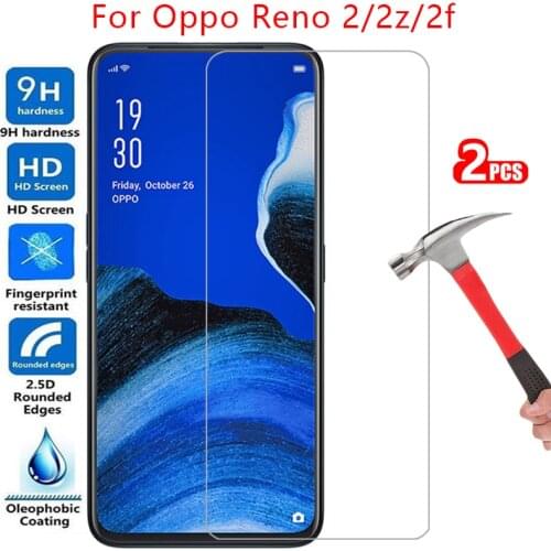 Tempered glass screen protector for oppo reno 2z 2f 2 case cover on reno2 z f z2 f2 reno2z reno2f protective phone coque bag 360