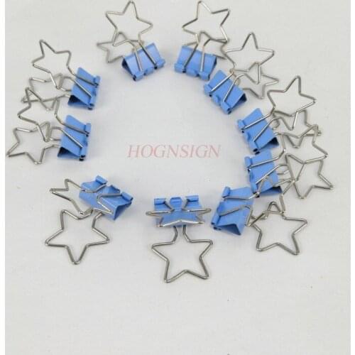 10pcs office clips Pentagram Long Tail Clip Office Clip Ticket Clip Stationery Clip Clip Student Supplies Clip