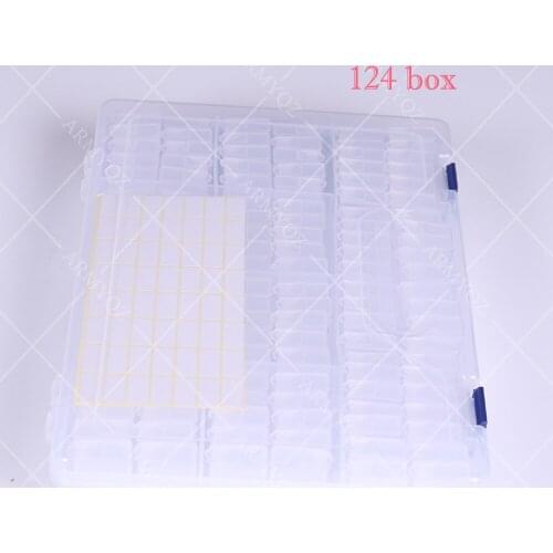 124pcs 5D diamond painting accessories Sets Diamond Painting Tools Storage Box Bead Container Rhinestone Storage Boxes Accessory
