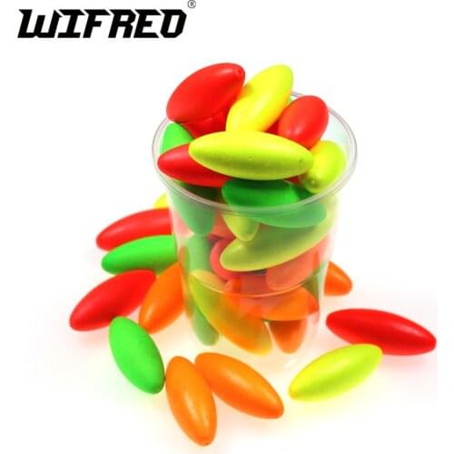 20PCS FL Red Green Yellow Color Oval Fishing Rig Float Bobbers For Catfish Pompano, Whitings, Corvina, Snappers Rigs Making