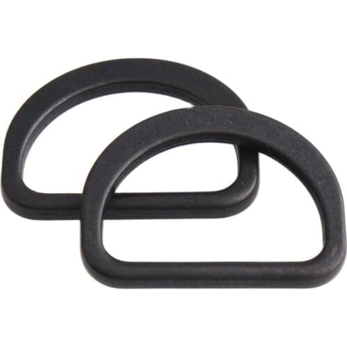 20pcs Metal D Ring 25mm(1inch) Black Adjustable Buckle for Hand Bag Purse Strap Belt Web Sewing DIY Connection Accessories
