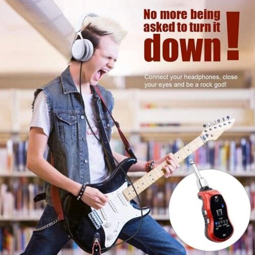2021 New Guitar Headphone Amp 5 Sound Effects Modes Plastic Multi-function Bluetooth Amplifier for Electric Guitar