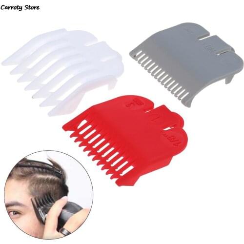 3 Pcs Guide Combs Non-Toxic Comfort Durable Hair Clipper Limit Comb Cutting Guide Barber Replacement Hair Trim Tool