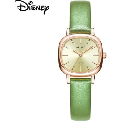 Disney Mickey Mouse Women Watch Square Dial Simple Design Belt Stainless Steel Watch Luxury Watch Free Shipping Items for Women