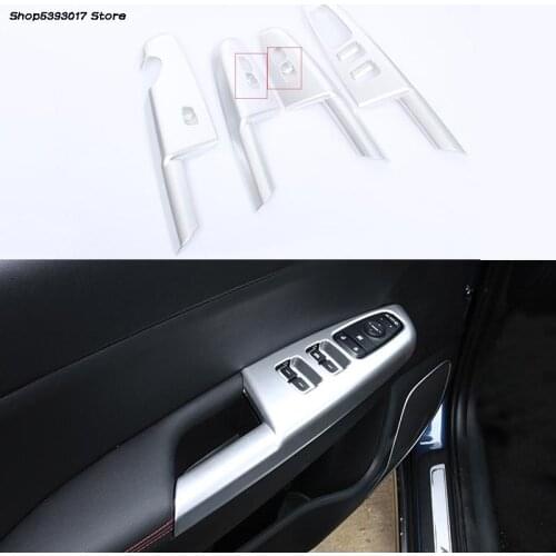 Car Window Glass Lift Panel Decorative Sticker Handle Button For Kia Sportage QL 2016 2017 2018 2019 2020 2021 Car Accessories