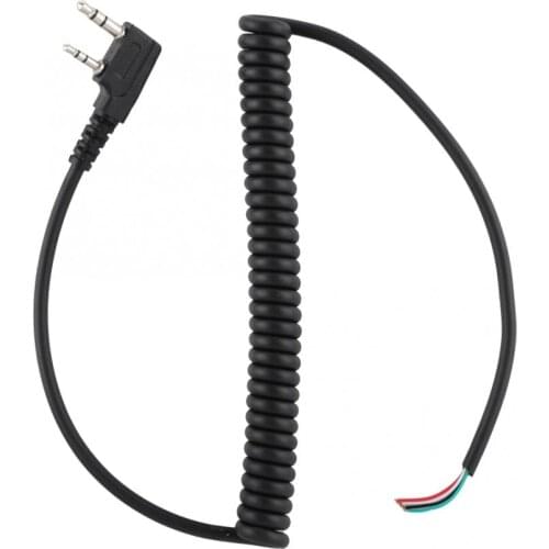 Speaker Mic Walkie Talkie Speaker Cable For Baofeng BF UV5R For Kenwood TK-240 For Linton Hand Mic 2 pin 4 Wire Speaker Mic Line