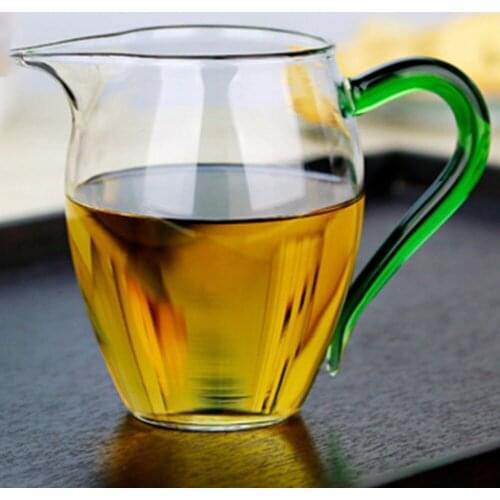 Lead-free Elegant Fair Mug Gongdao Cup Made of Heat-resistant Glass microwave safe teaware gift health Chinese Kung fu tea pot