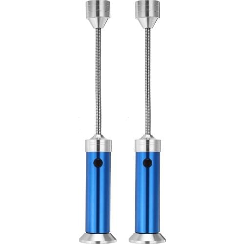 KKmoon 2Pcs 9LEDs BBQ Grill Light with Magnetic Base Tool Lamp with Plastic Case Flashlight Night Light with Bendy Hose LED Lamp